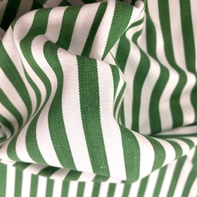 Classic 1cm Stripe Fabric Green White Stripe Shamrock Stripe Swirl