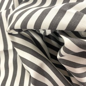 Classic 1cm Stripe Fabric Grey White Stripe Graphite Stripe Swirl
