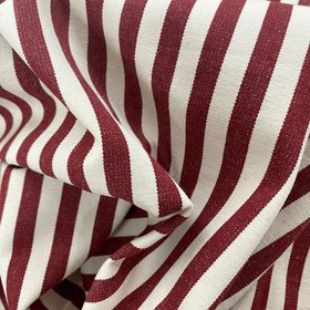 Classic 1cm Stripe Fabric Burgundy White Stripe Morello Stripe Swirl