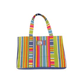 Striped Beach Bag XL Multi Stripe Climbing Hires
