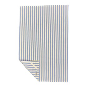 Tea Towels Light Blue White 1cm Stripe Arctic Blue Hires