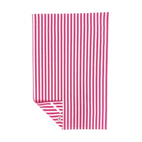 Tea Towels Bright Pink White 1cm Stripe Magenta Pink Hires