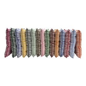 Narrow Stripe Seat Pads All 4