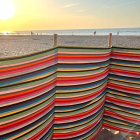 Multistripe Beach Windbreak Rapelling Stripe