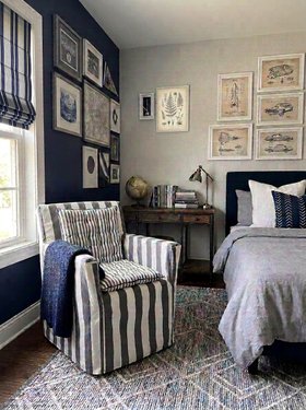 Hurdling Loose Cover for Directors Chair grey and White Stripe