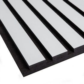 Light Grey Slat Wall Panels