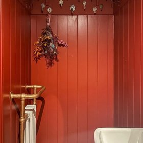 Bathroom Full Height V-Groove Panelling