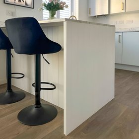 Custom Height V-Groove Panelling - (Image credit: @lifewithvikki.raisinggirls)