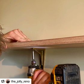 Plywood Shelf Board - (Image Credit - @the_jolly_reno)