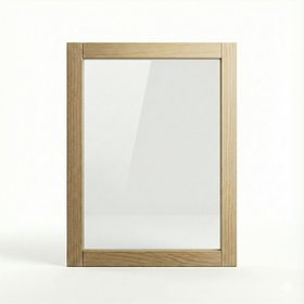 Solid Oak Glazed Slim Shaker Kitchen Door