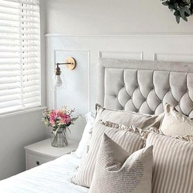 Bathroom Beaded Shaker Wall Panelling Kit - (Image credit: @babieofmine)