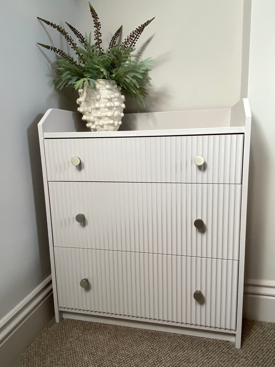 Fluted MDF Wall Panels - (Image Credit: Sophie Holgate @my_eclectic_home_designs)