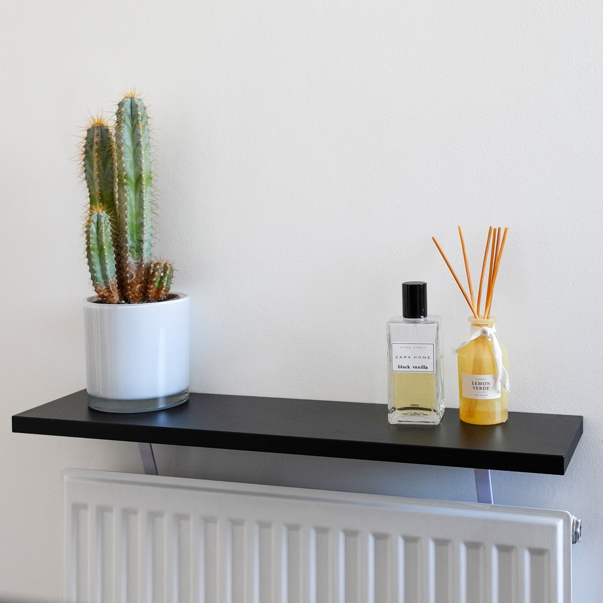 Black Radiator Shelf