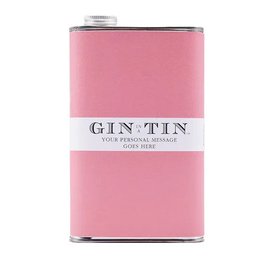 ©2026 - Gin In A Tin - 50cl Tin - London Dry Gin - Personalised Tin - Pink Tin Design