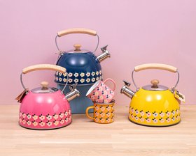 Enamelhappy Retro Floral 2.5l Kettle Range