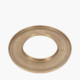 Large Antique Gold Metal Ring Display Tray – Round Aluminium Decorative Platter for Home Decor 54x5cm