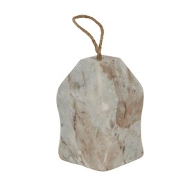 Natural White Marble House-Shaped Door Stop with Jute Rope Handle & Unique Veining – Neutral Decorative Weighted Stone Doorstop 11x8x8cm