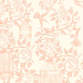 Cosette Wallpaper in Dogwood
