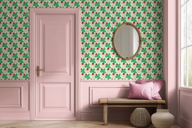 Strawberry Wallpaper Yellow Pink Red