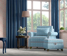 ‘Paradiso inverse’ fabric in light blue