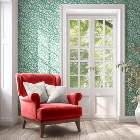 Singing Birdie wallpaper in apple green