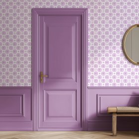 Chinese Knot wallpaper in lilac