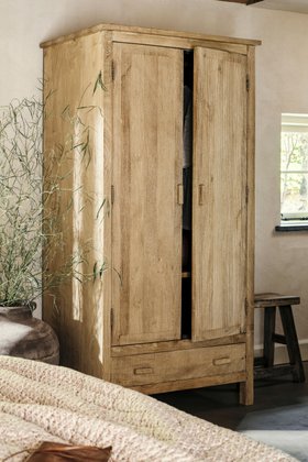 Vivan Grooved Wood Wardrobe from £1,850