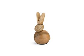 Khara Mango Wood Baby Rabbit Standing Decoration