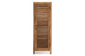 Ibo Reclaimed Wood Slatted Tall Cabinet