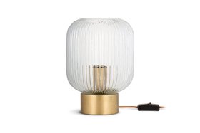 Rizal Fluted Glass Bedside Table Lamp