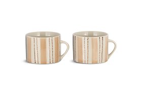 Patthar Mug Cream & Clay Large £30 Set Of 2 Nkuku.com