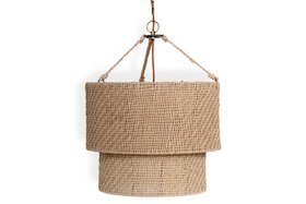 Thimba Woven Jute Chandelier