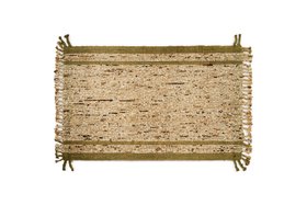 Kanta Jute & Textural Tweed Rug Olive & Natural 150 X 240cm