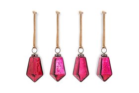 Ratnam Baubles in Mixed Merlot Set of 4