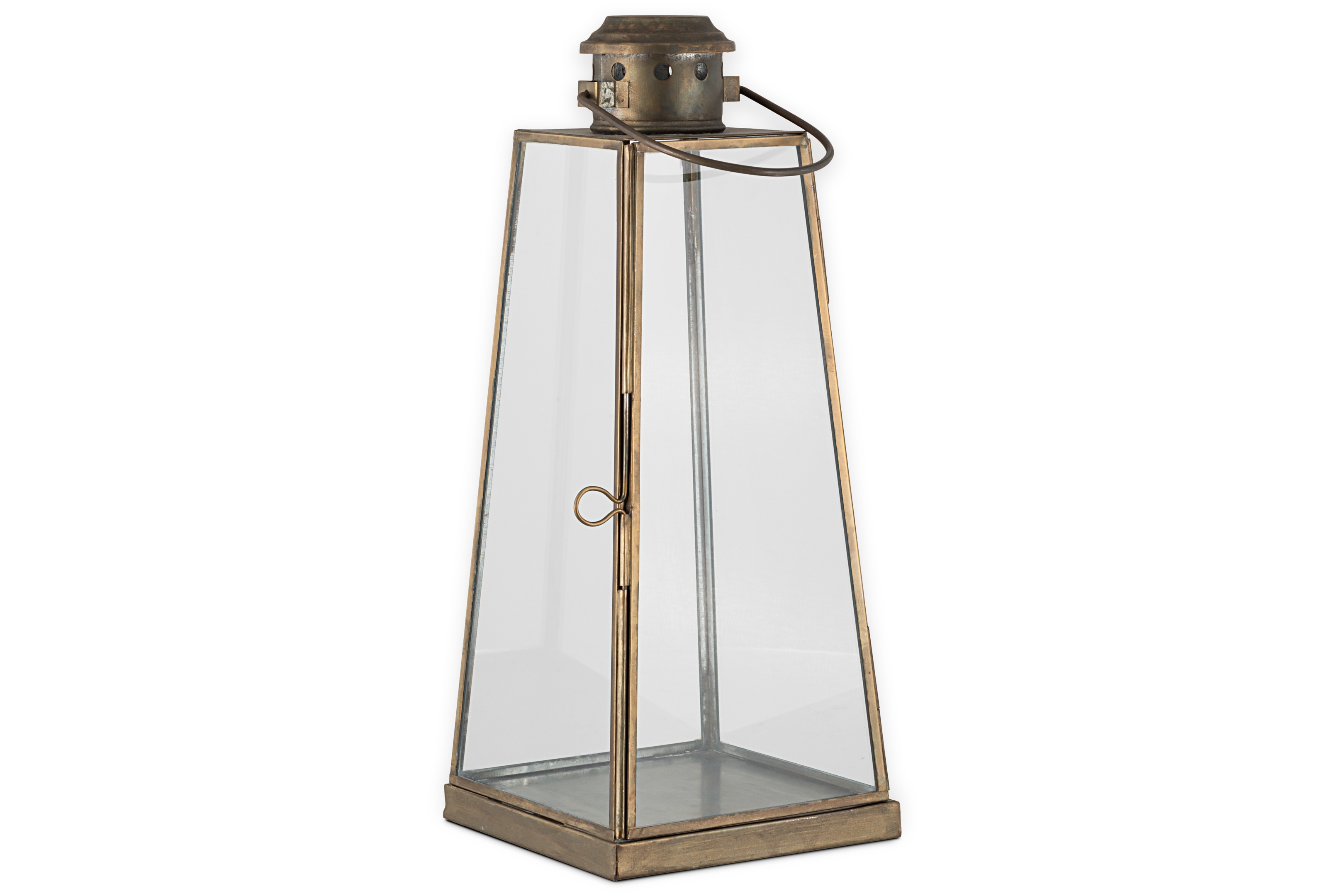 Giva Lantern  in Antique Brass - Large