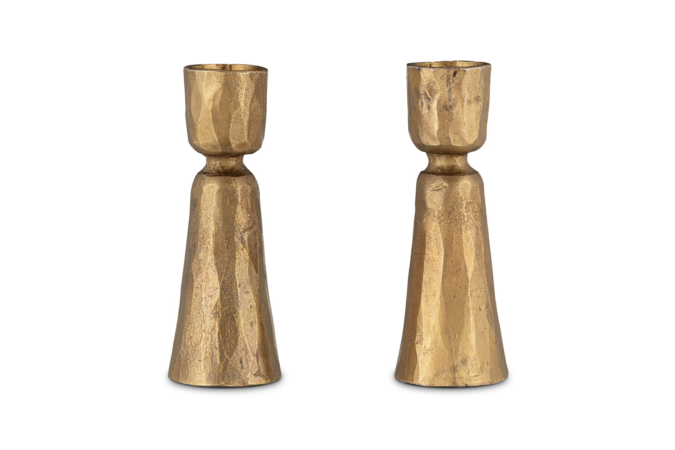 Lokoja Candle Holder Antique Brass Set Of 2