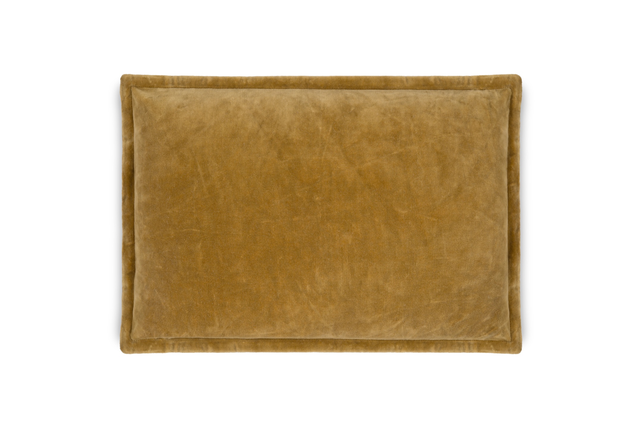 Sela Velvet Cushion Cover Ochre 60x40cm