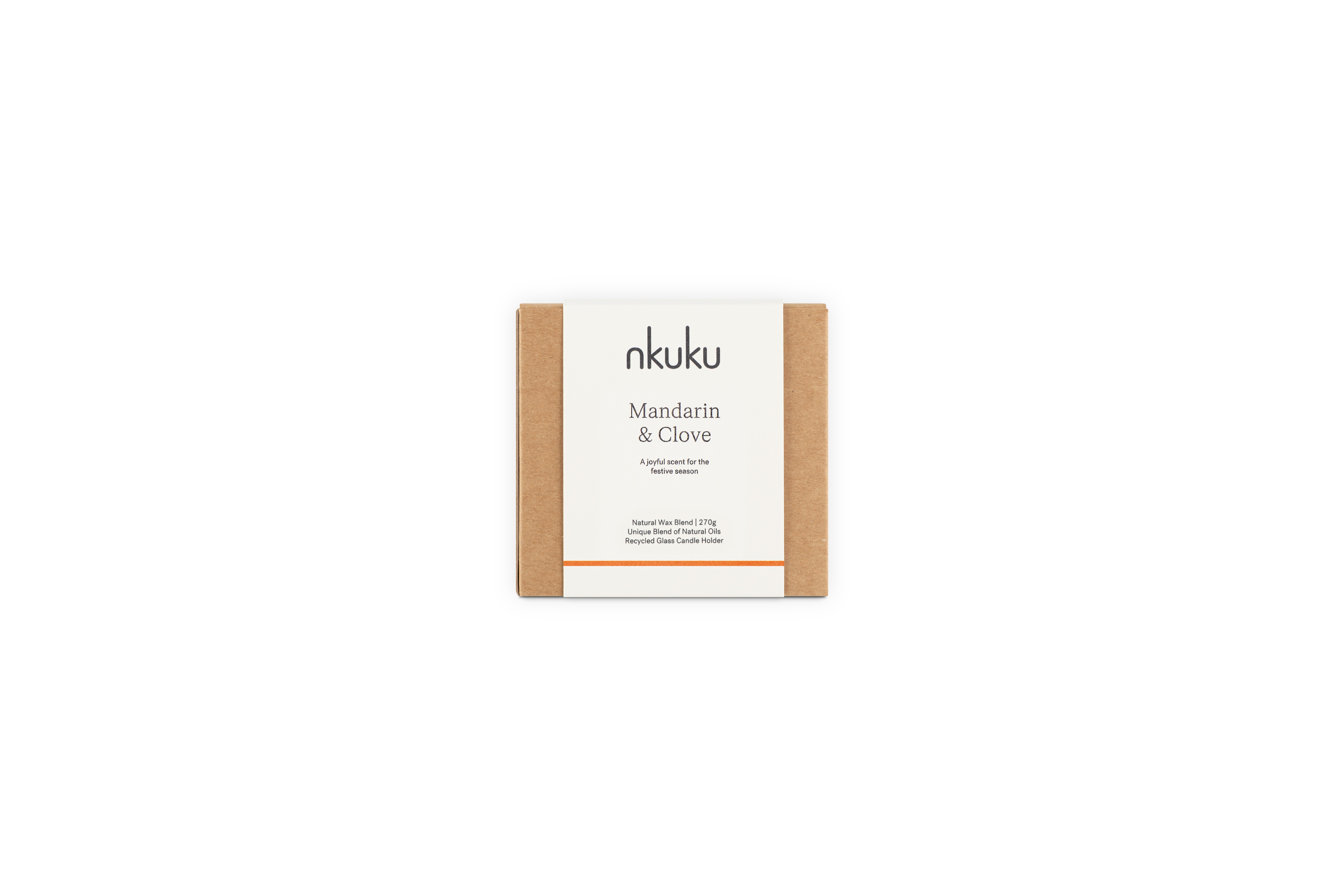 Mandarin & Clove Scented Candle 1 Wick
