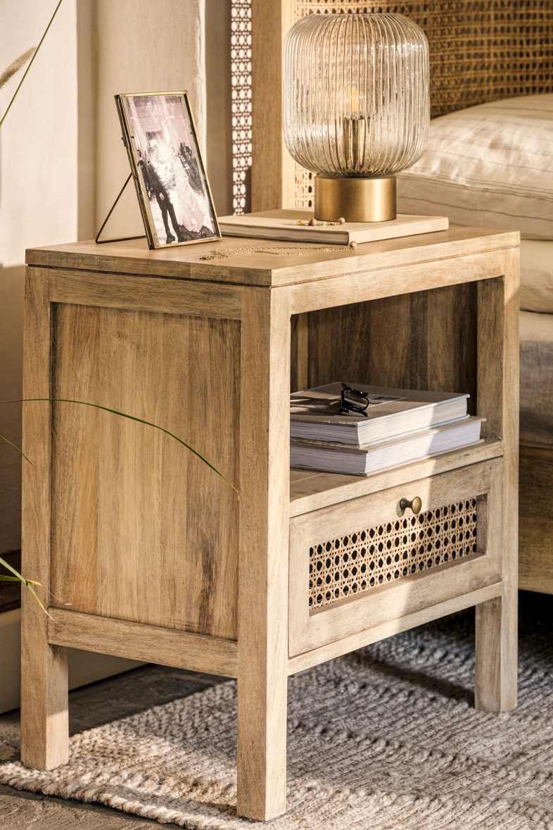 Kanz Mango Wood Bedside Table