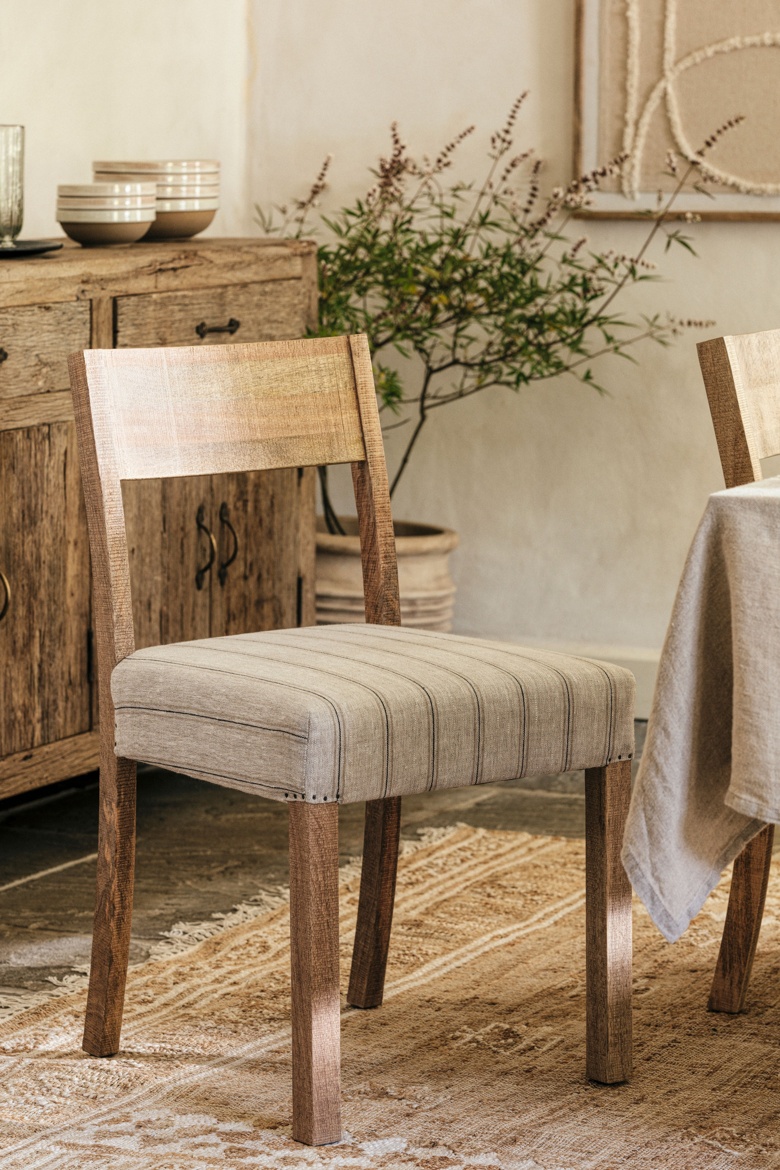 Nidhi Linen Upholstered Dining Chair