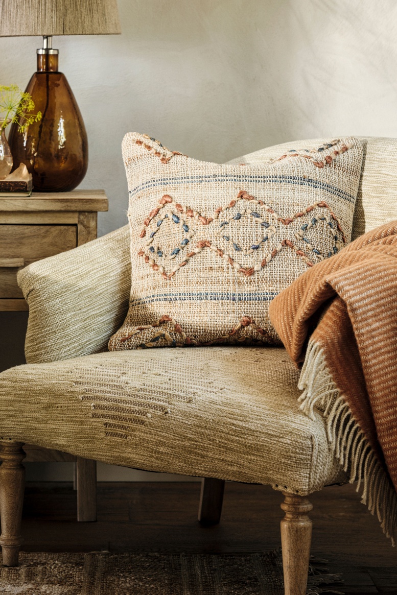 Aranya Cotton & Jute Occasional Chair