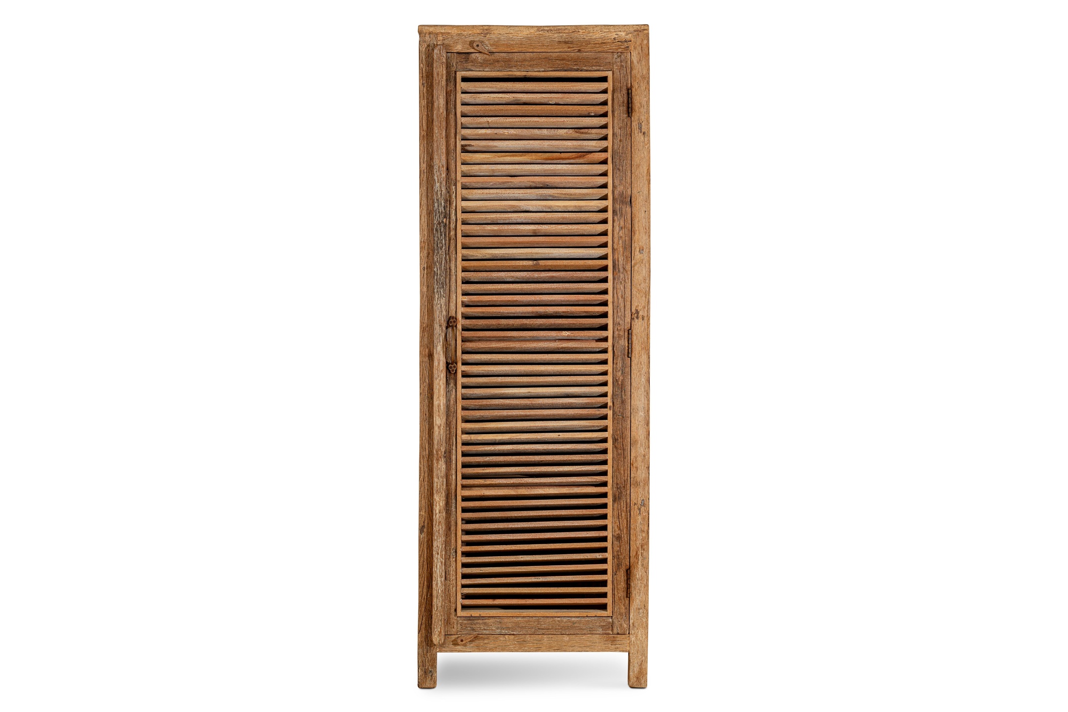 Ibo Reclaimed Wood Slatted Tall Cabinet