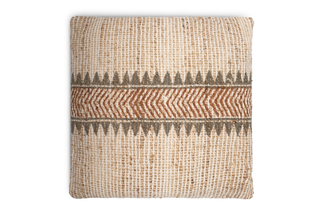 Zairya Jute & Cotton Cushion Cover