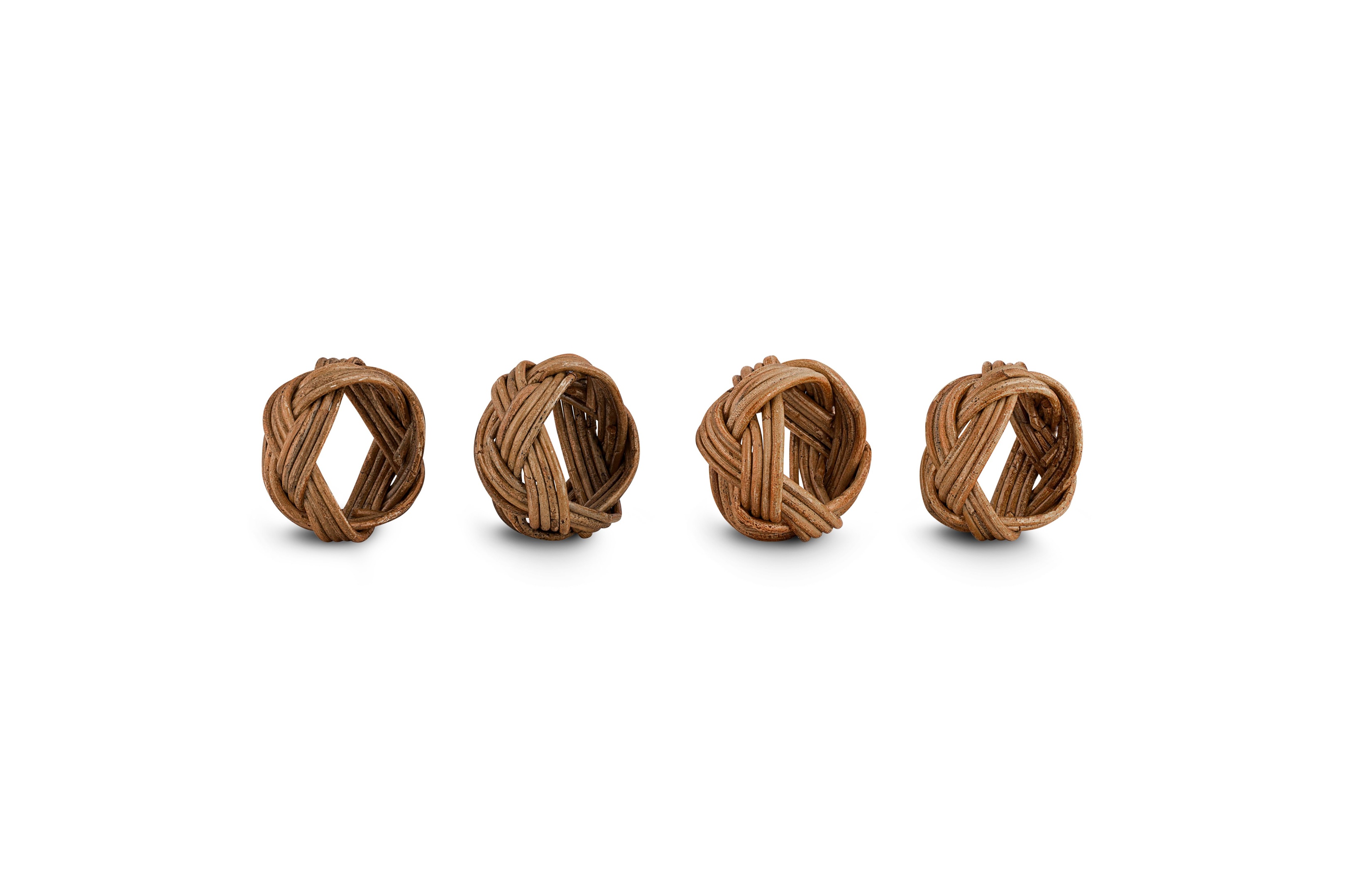 Bersama Rattan Napkin Rings set of 4