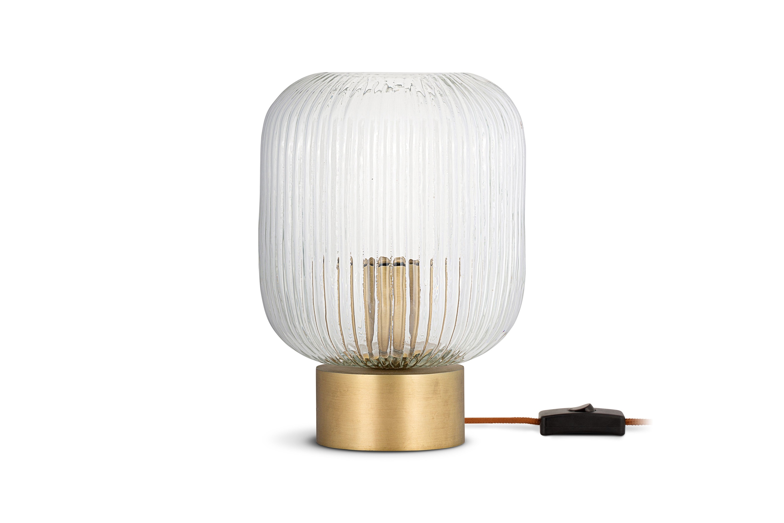 Rizal Fluted Glass Bedside Table Lamp