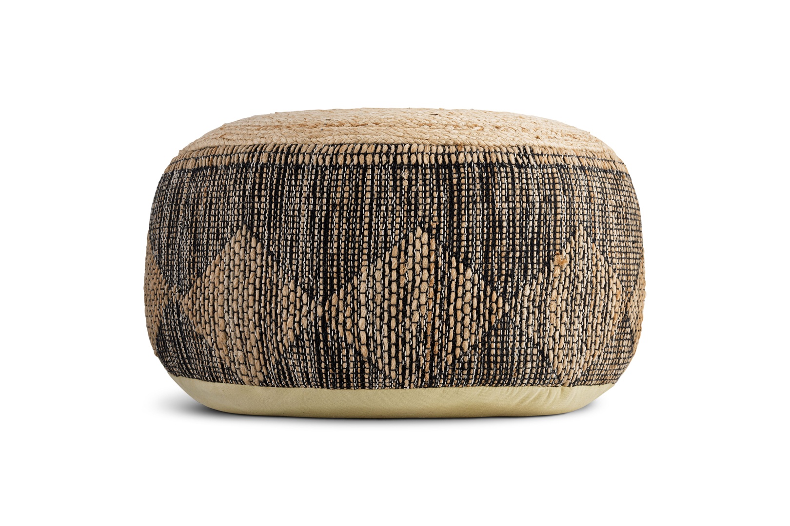Kapil Jute Round Pouf