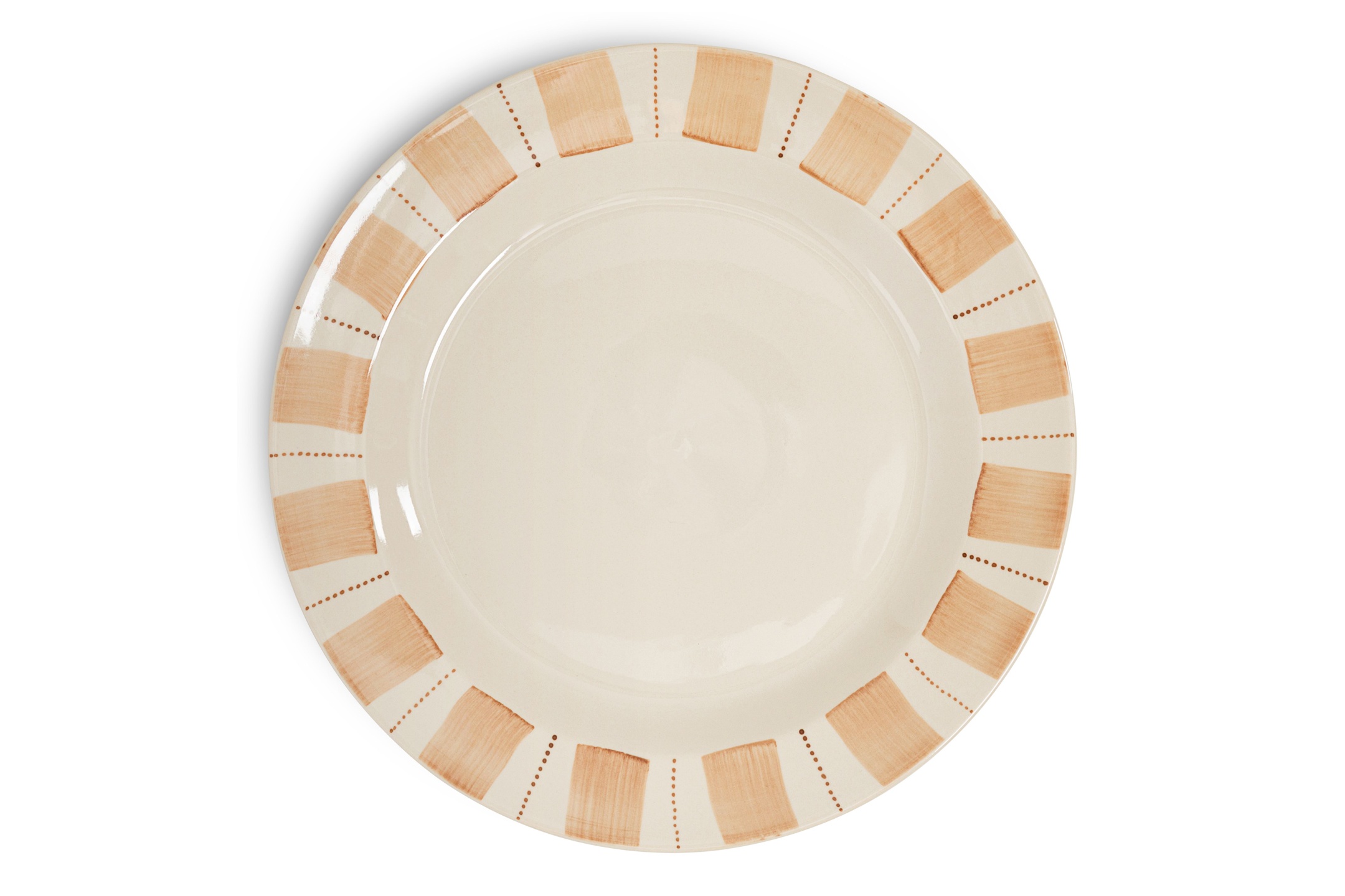 Patthar Dinner Plate Cream & Clay