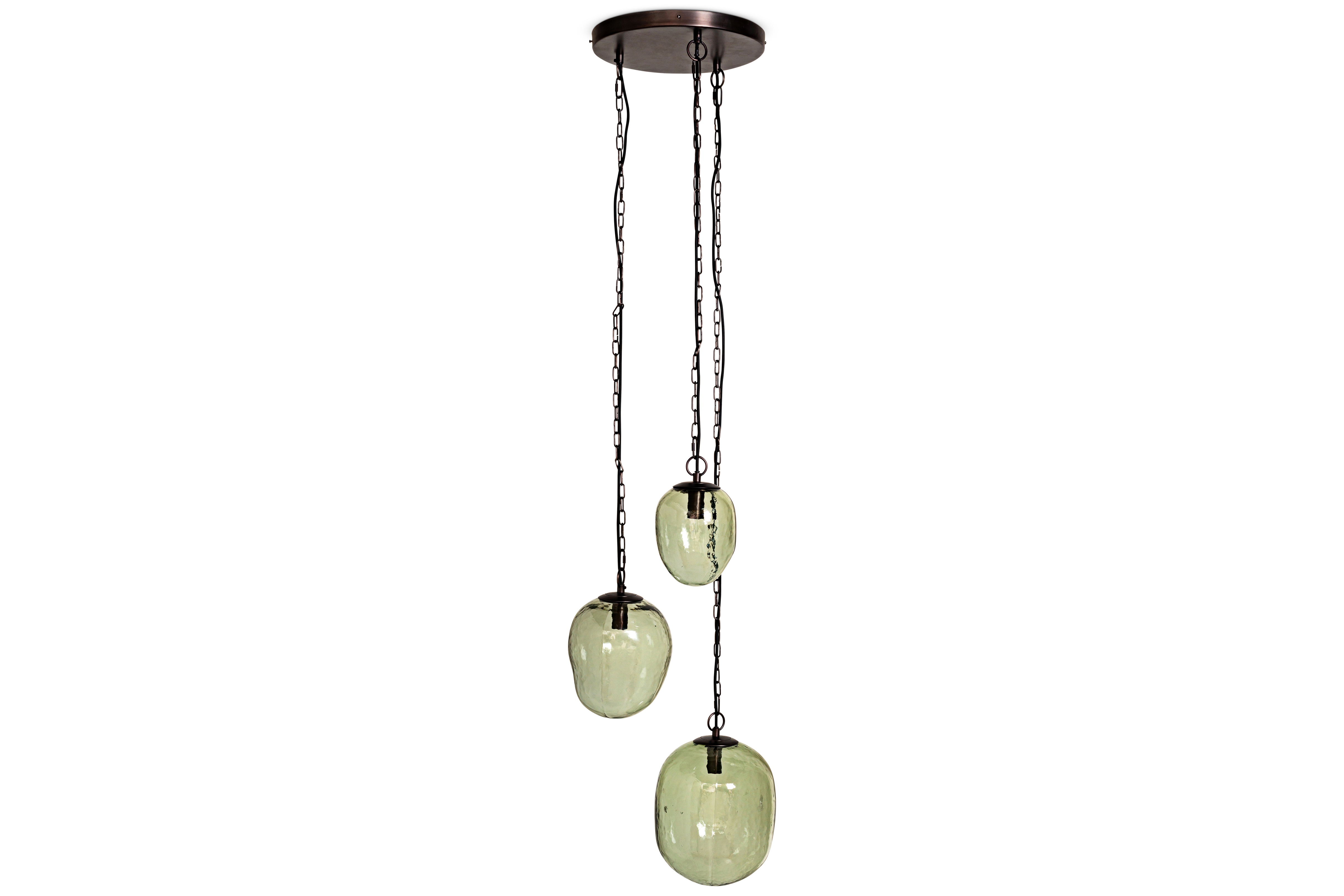 Sanvika Organic Cluster Pendant Green