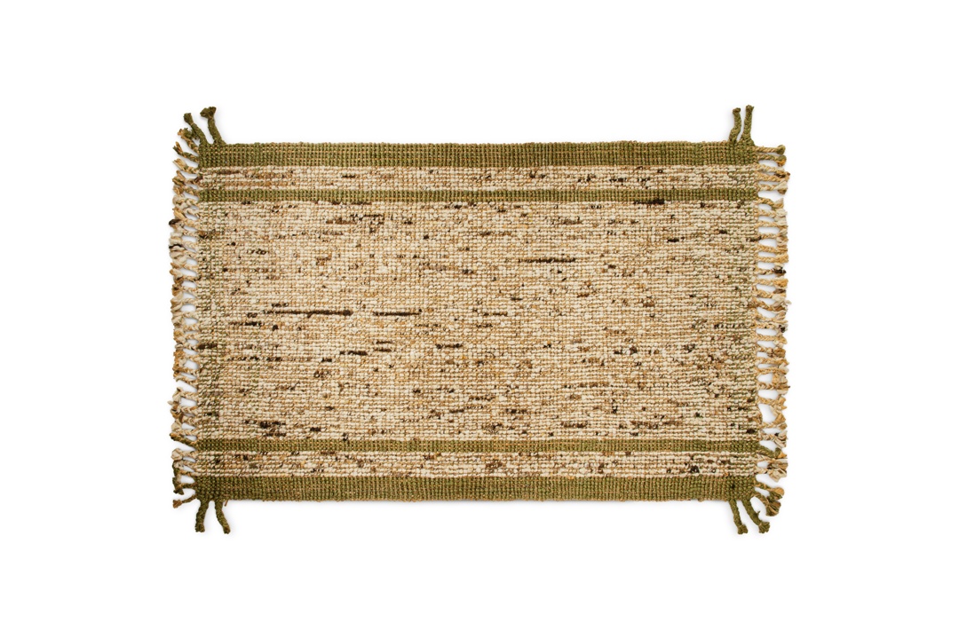 Kanta Jute & Textural Tweed Rug Olive & Natural 150 X 240cm