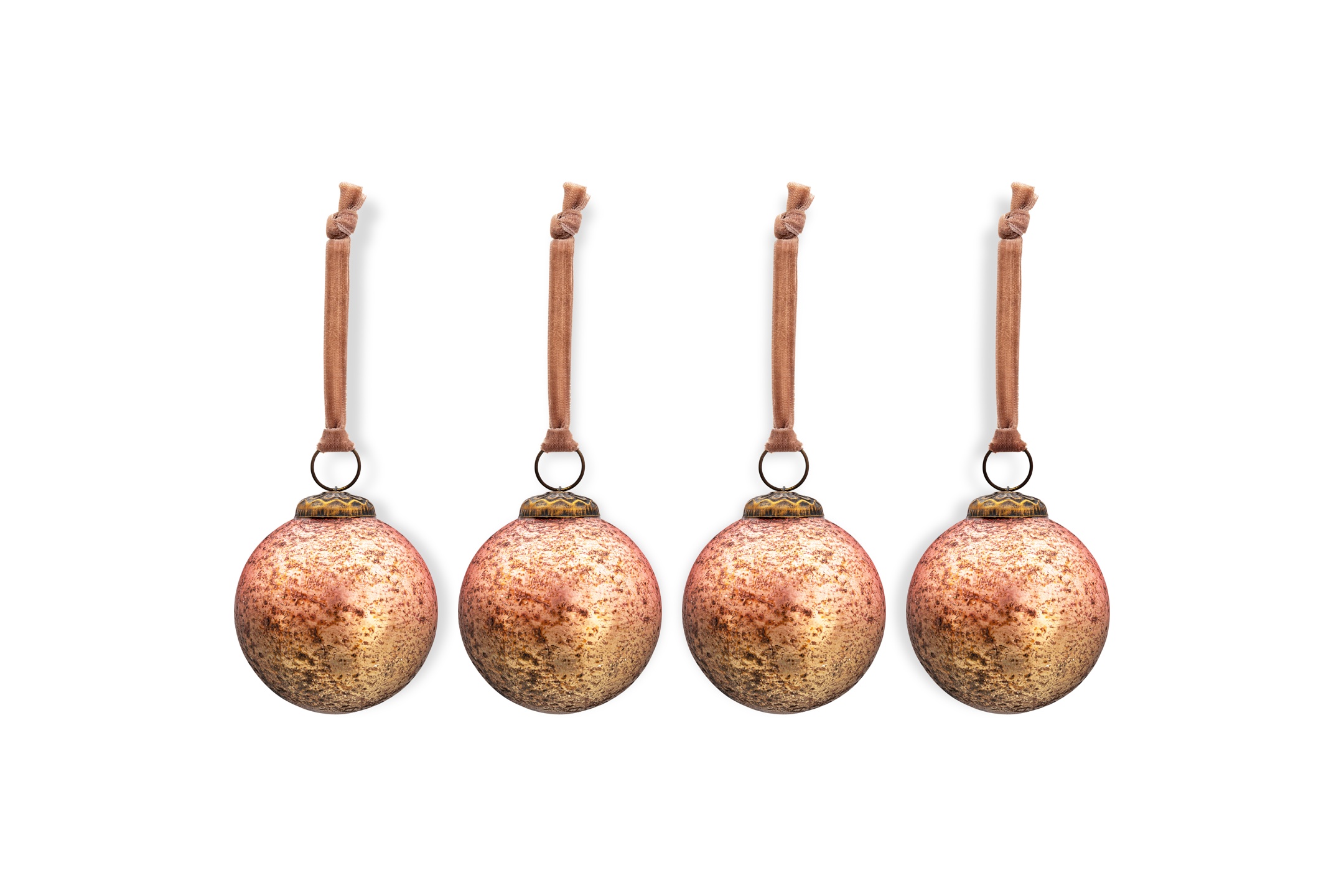 Pasali Baubles Copper Smoke Set Of 4